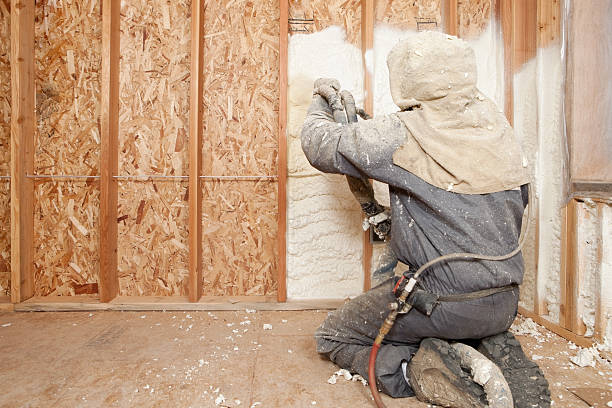 person working Spray Foam insulation