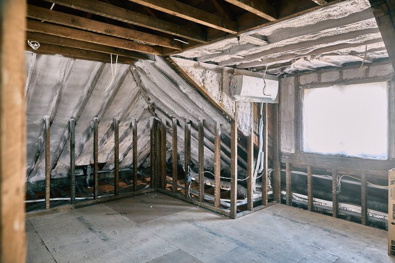 house new attic insulation