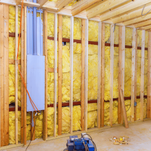 clean rockwool insulation