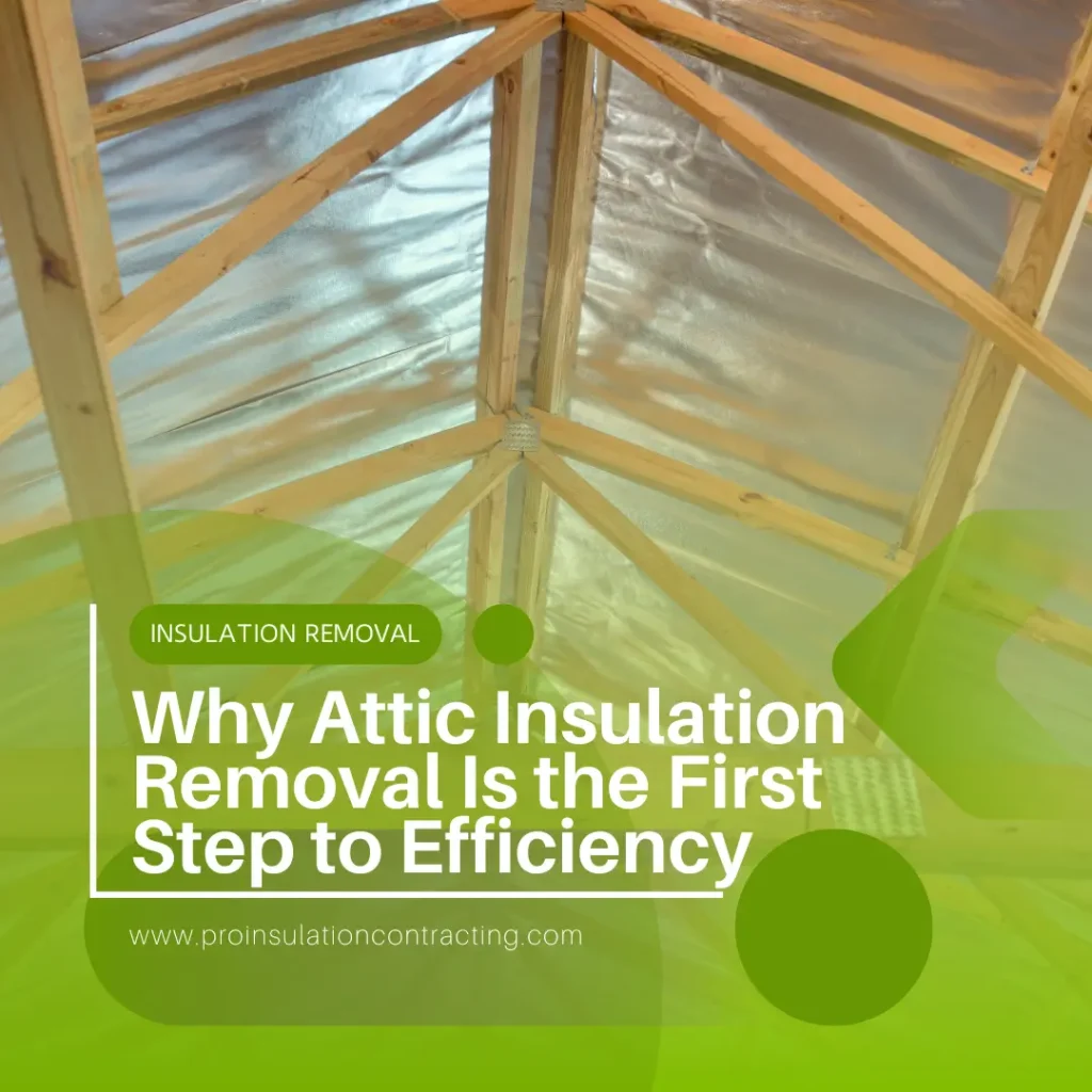 Why Attic Insulation Removal Is the First Step to Efficiency